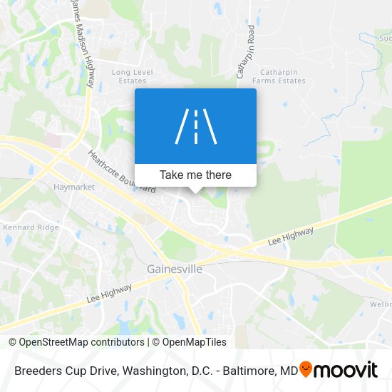 Mapa de Breeders Cup Drive