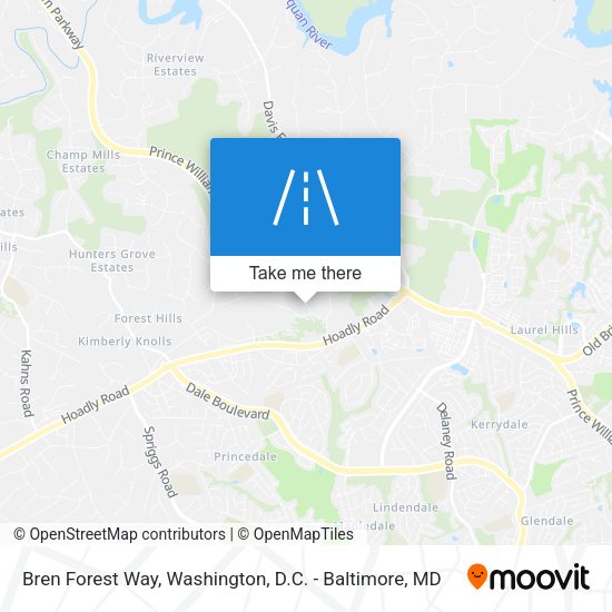 Mapa de Bren Forest Way