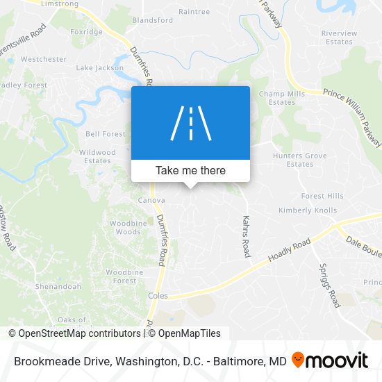 Brookmeade Drive map