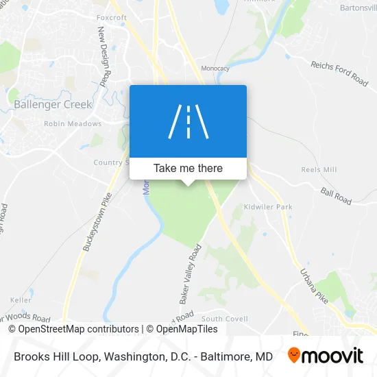 Brooks Hill Loop map