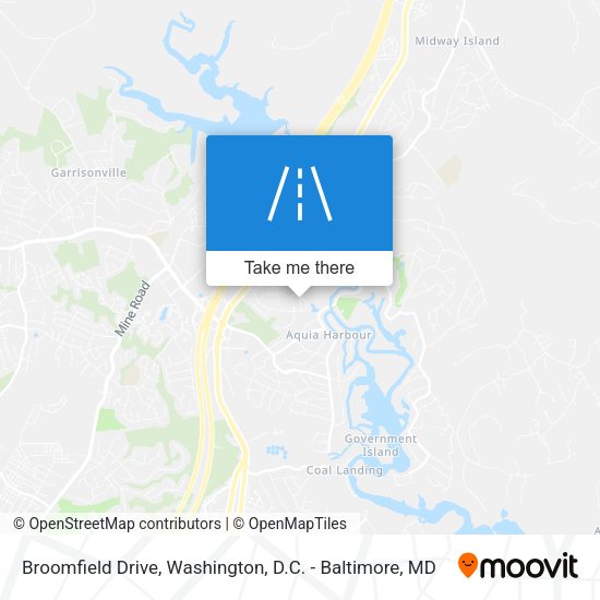 Broomfield Drive map