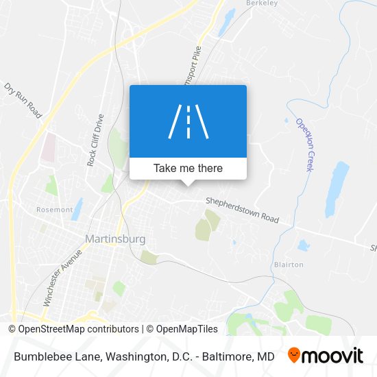 Bumblebee Lane map