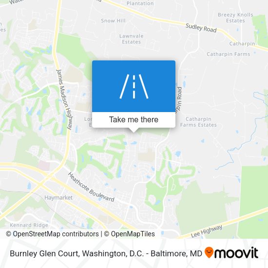 Burnley Glen Court map