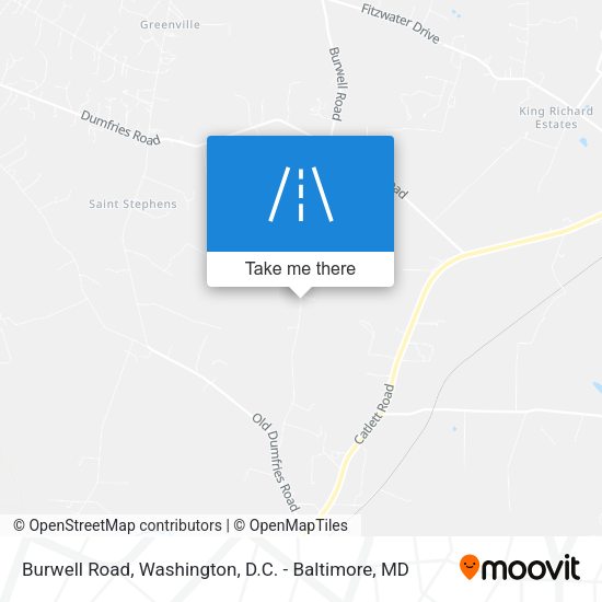 Mapa de Burwell Road