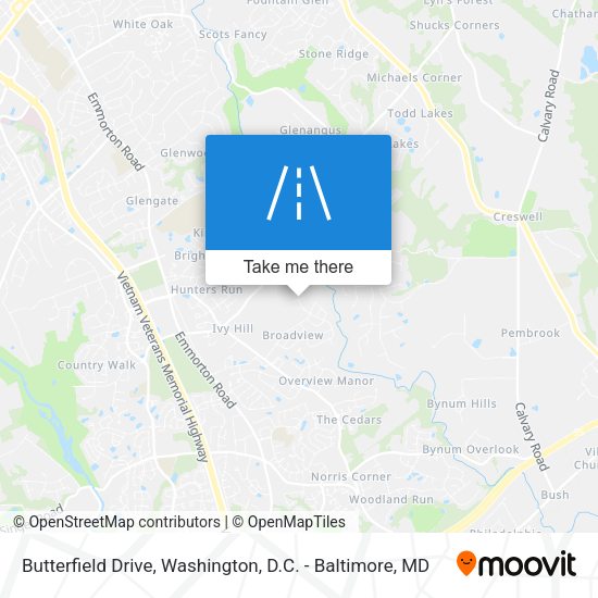 Mapa de Butterfield Drive