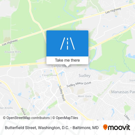 Mapa de Butterfield Street