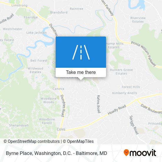 Mapa de Byrne Place