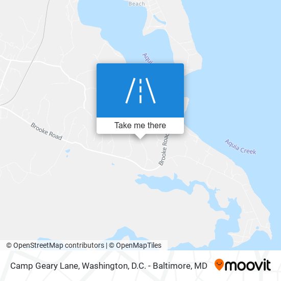 Mapa de Camp Geary Lane