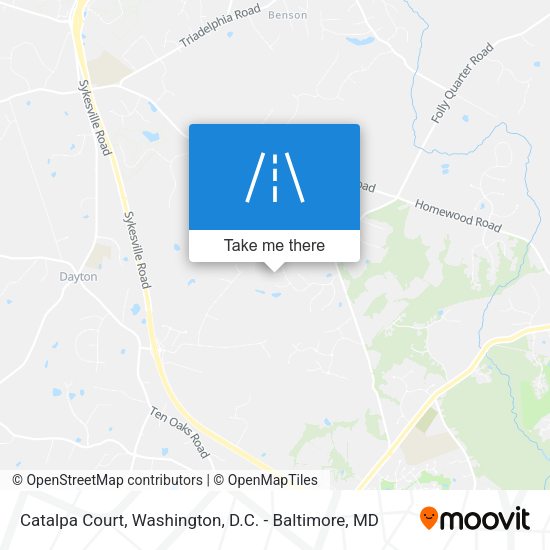 Catalpa Court map