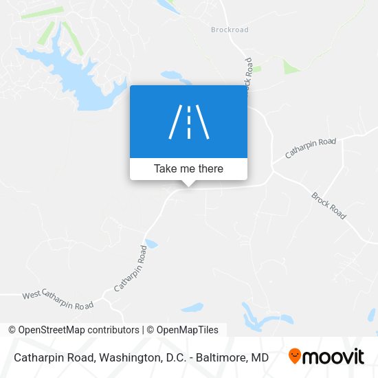 Catharpin Road map