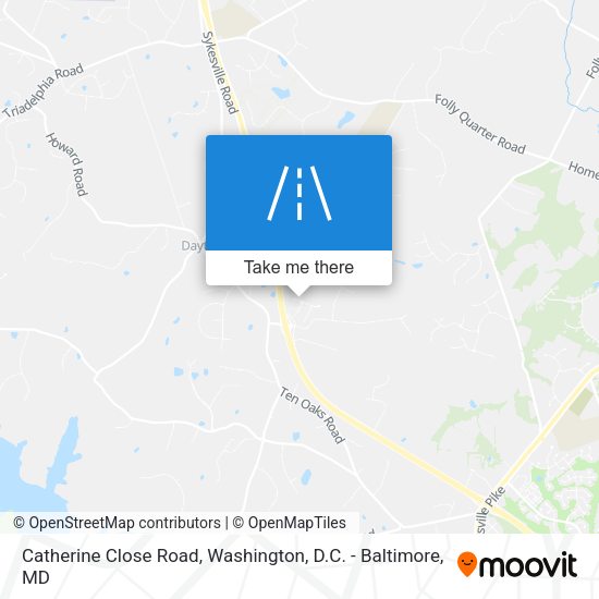 Catherine Close Road map
