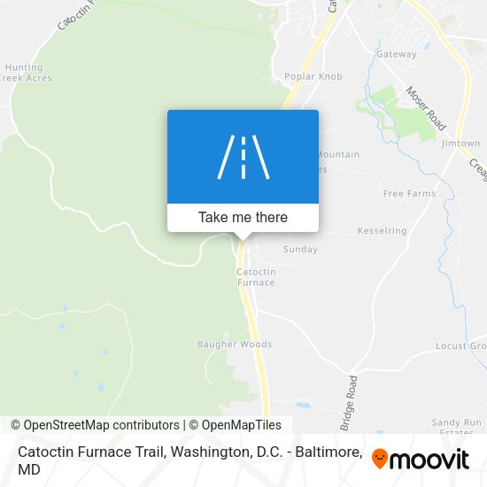 Catoctin Furnace Trail map
