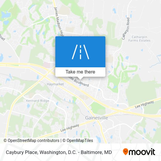 Caybury Place map
