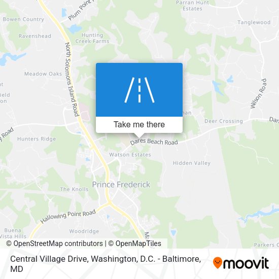 Central Village Drive map