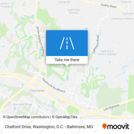 Chalfont Drive map