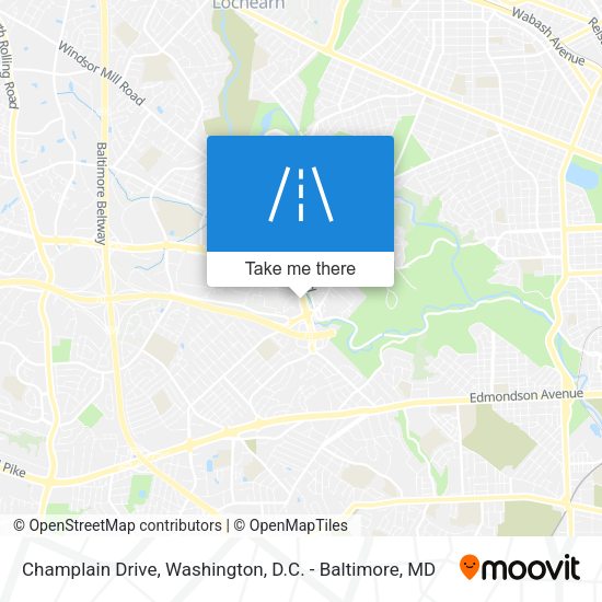 Champlain Drive map
