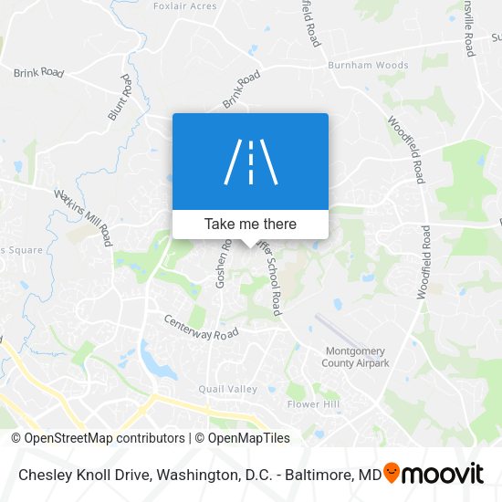 Mapa de Chesley Knoll Drive