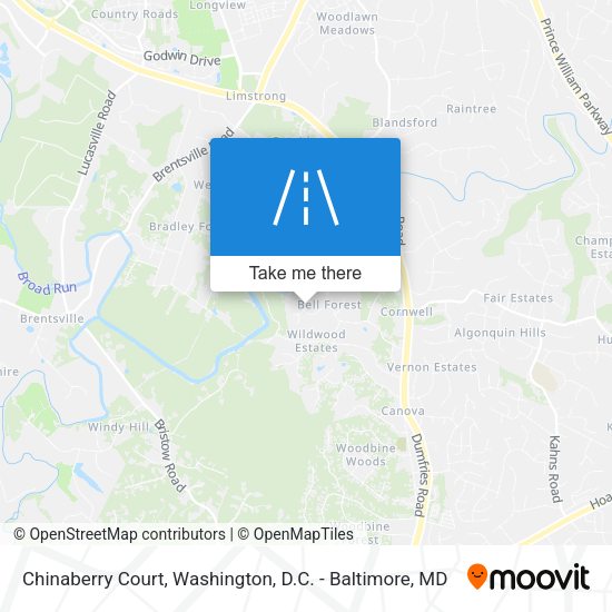 Chinaberry Court map