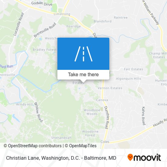 Christian Lane map