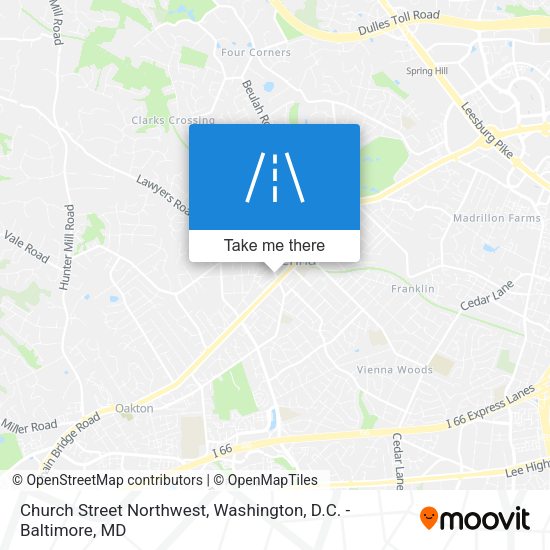 Mapa de Church Street Northwest