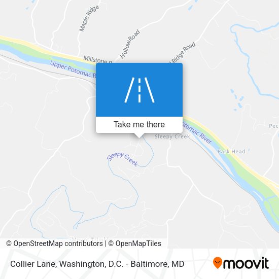 Collier Lane map