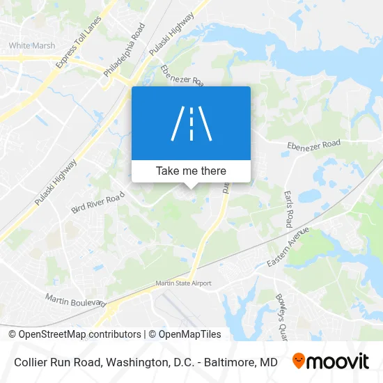 Collier Run Road map