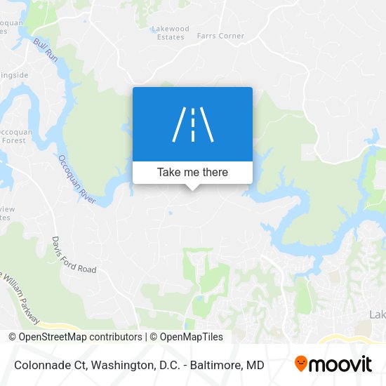Colonnade Ct map