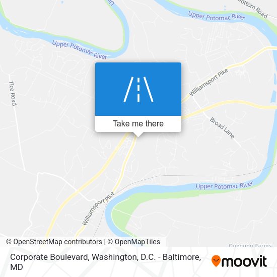 Corporate Boulevard map