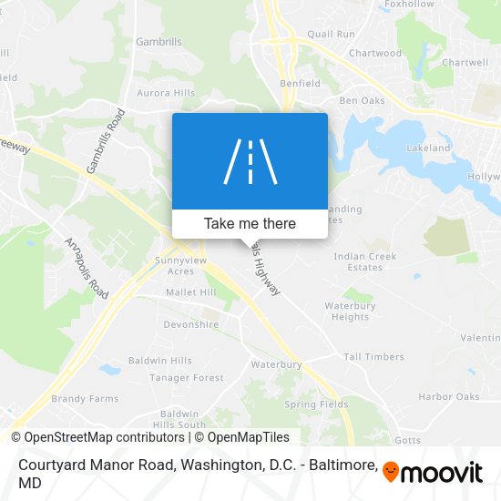 Mapa de Courtyard Manor Road