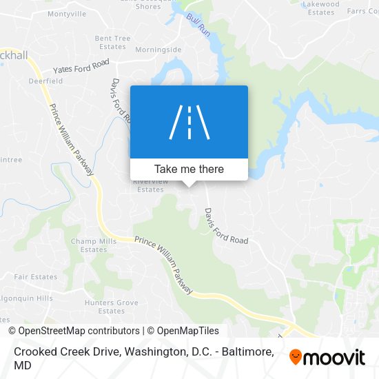 Mapa de Crooked Creek Drive