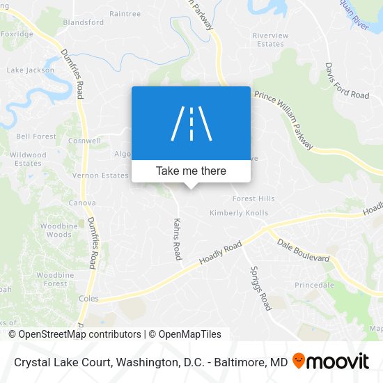 Crystal Lake Court map