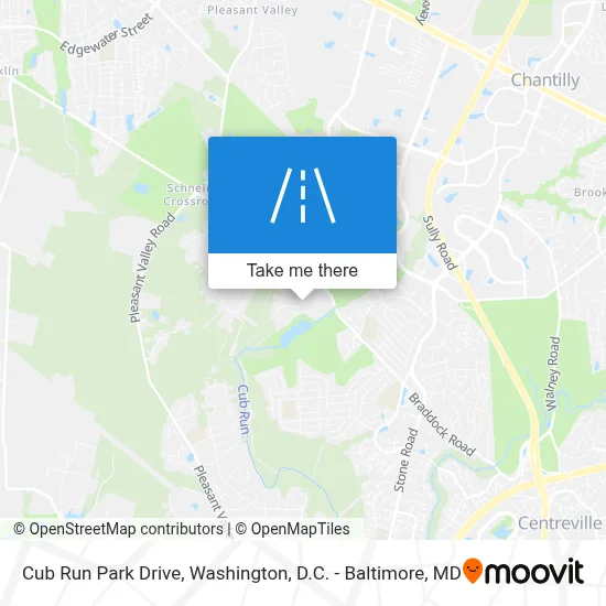 Cub Run Park Drive map