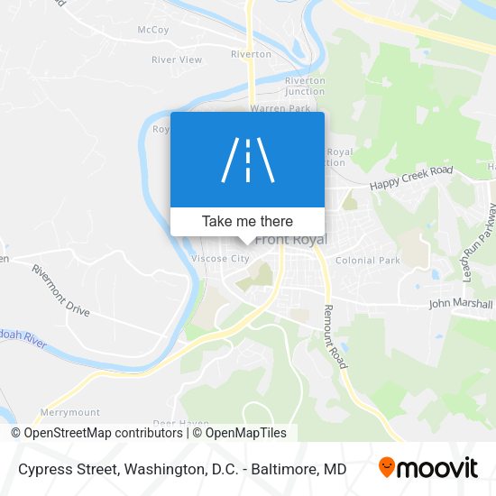 Cypress Street map