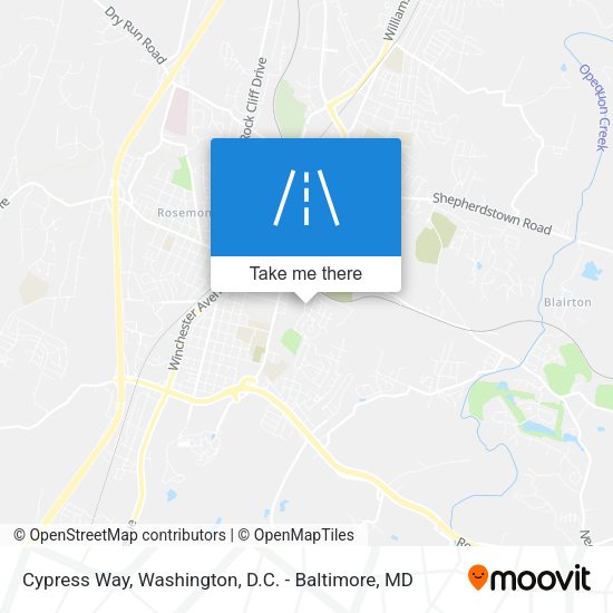 Cypress Way map