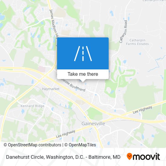Danehurst Circle map