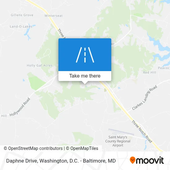 Daphne Drive map