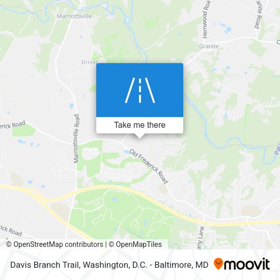 Davis Branch Trail map