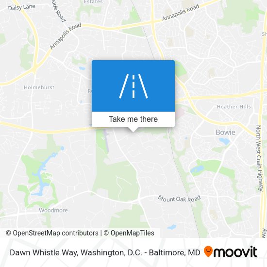 Mapa de Dawn Whistle Way