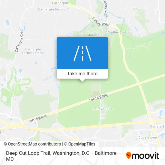 Deep Cut Loop Trail map