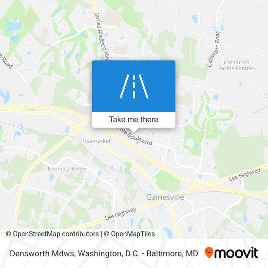 Densworth Mdws map