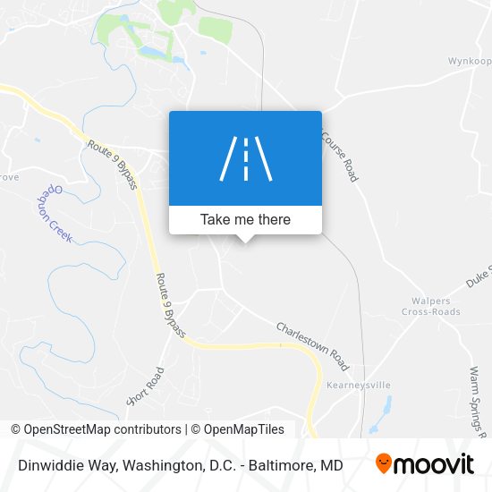 Dinwiddie Way map