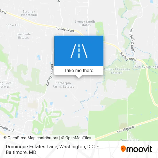 Dominque Estates Lane map