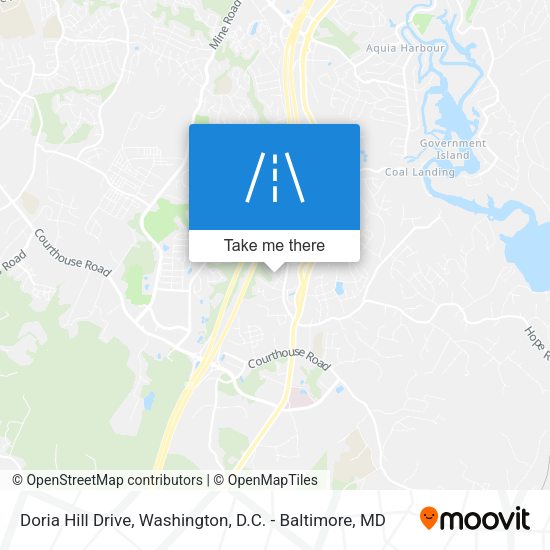 Doria Hill Drive map