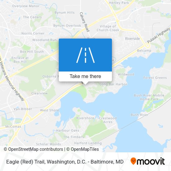 Eagle (Red) Trail map