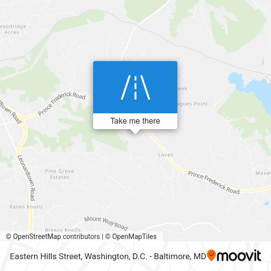 Mapa de Eastern Hills Street
