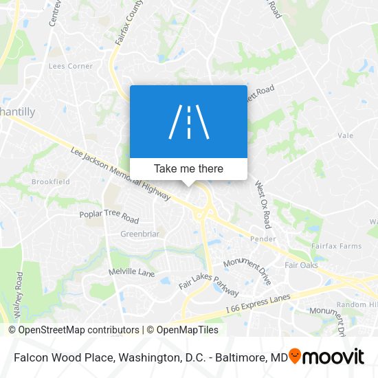Mapa de Falcon Wood Place