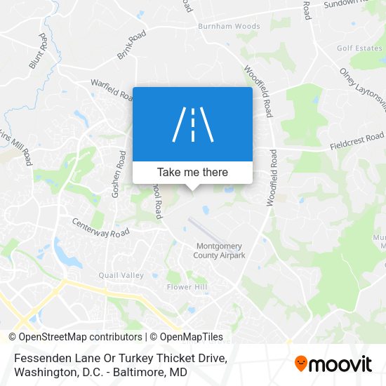 Mapa de Fessenden Lane Or Turkey Thicket Drive