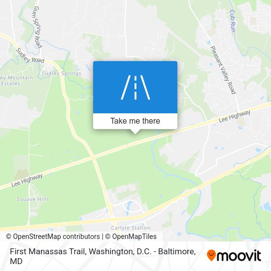 Mapa de First Manassas Trail
