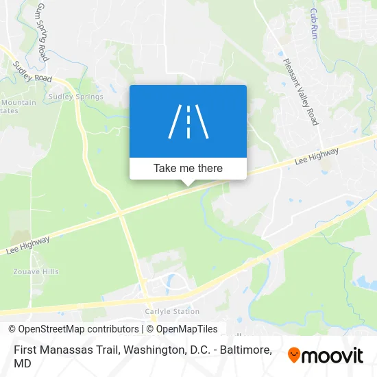 First Manassas Trail map