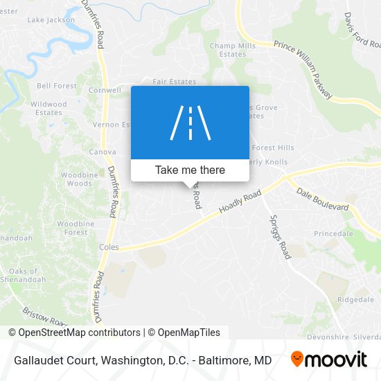 Gallaudet Court map